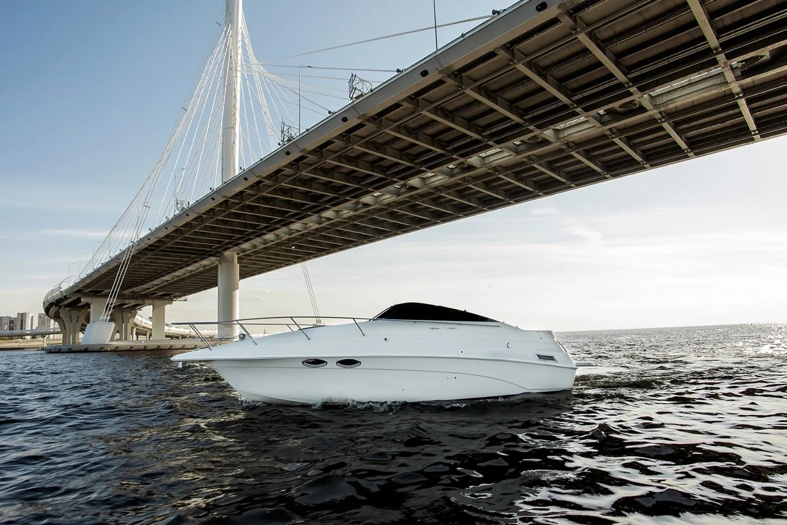 Explore Saint Petersburg on a 8.5m Rental Motor Boat