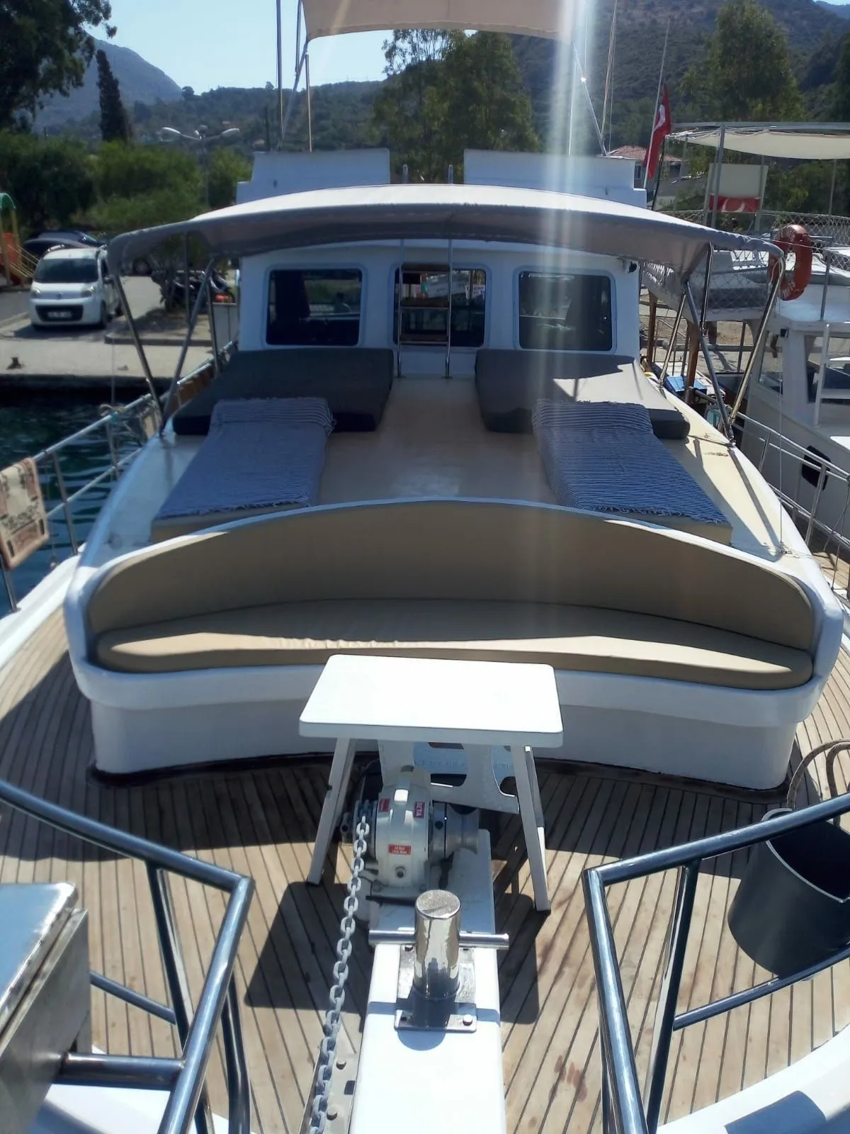 Explore Bozburun on a 14m 2 Cabin Motor Yacht Rental