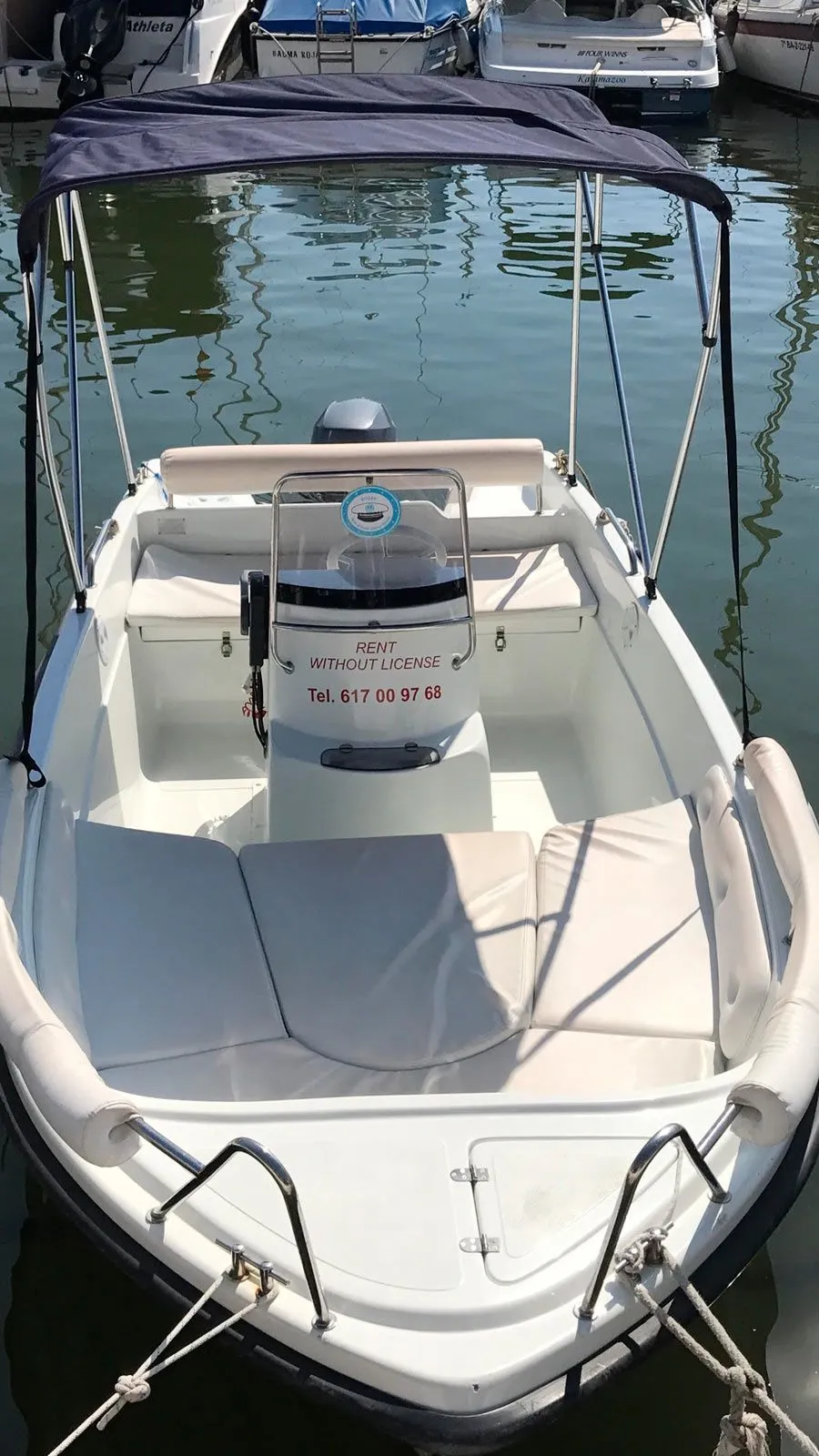 Explore Sitges on a 4.5m Rental Motor Boat