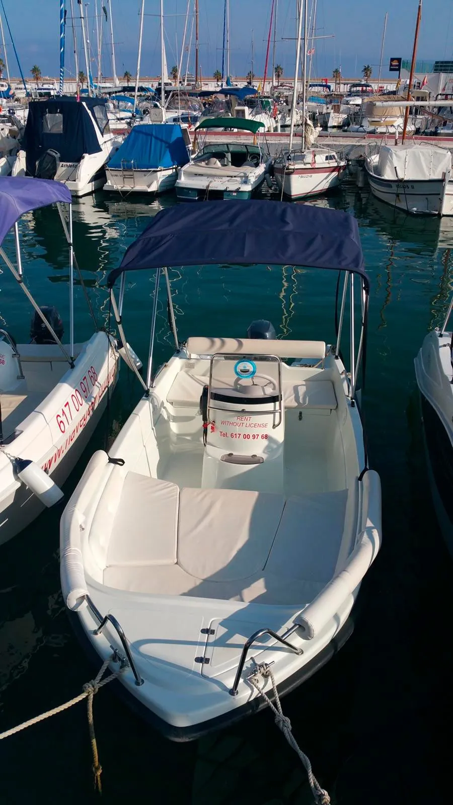 Explore Sitges on a 4.5m Rental Motor Boat