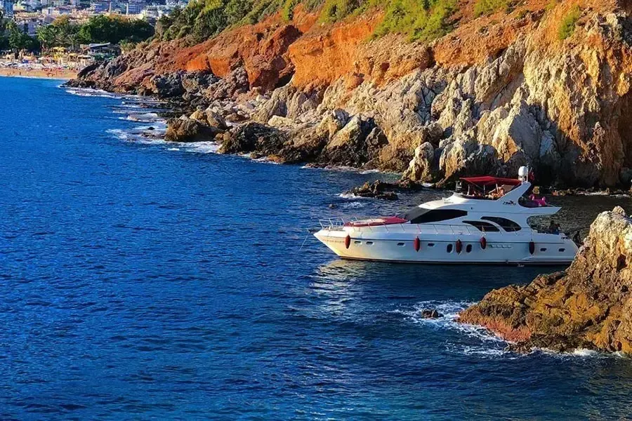 Explore Alanya on a 22m Rental Boat