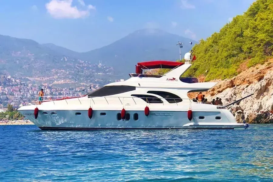 Explore Alanya on a 22m Rental Boat