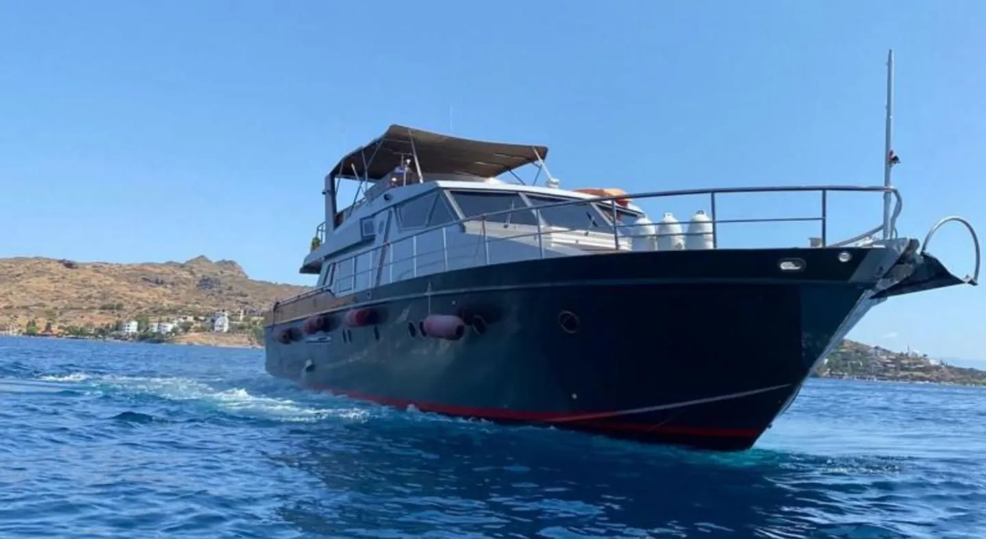 Explore Cesme on a 20.2m Rental Motor Yacht