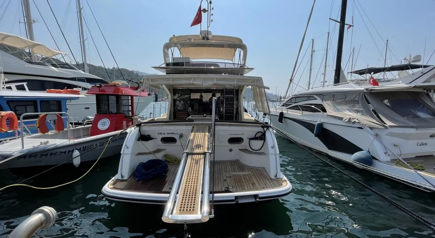Explore Marmaris on a 17m 3 Cabin Motor Yacht Rental