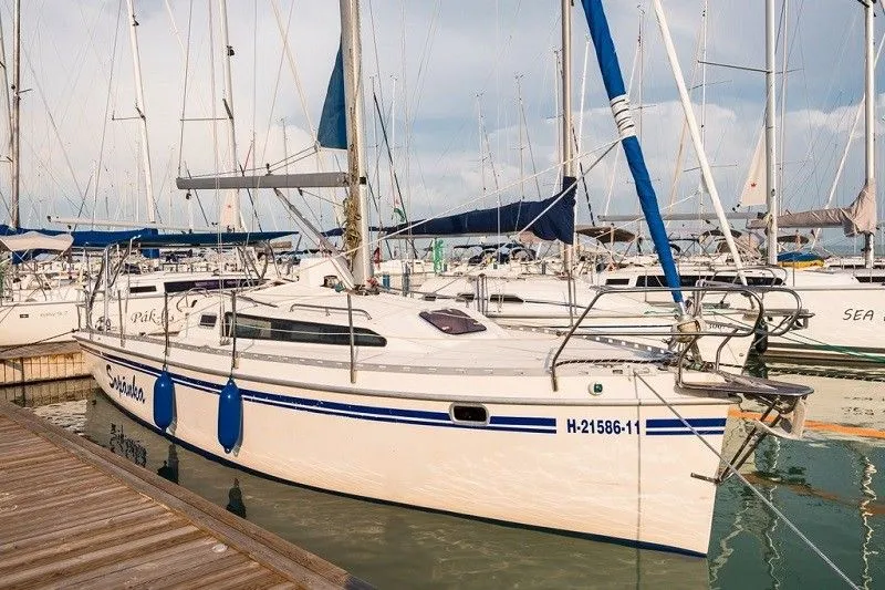 Explore Balatonfured on a 11.2m Rental Sailing Yacht Cyrus 37