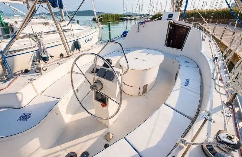 Explore Balatonfured on a 11.2m Rental Sailing Yacht Cyrus 37
