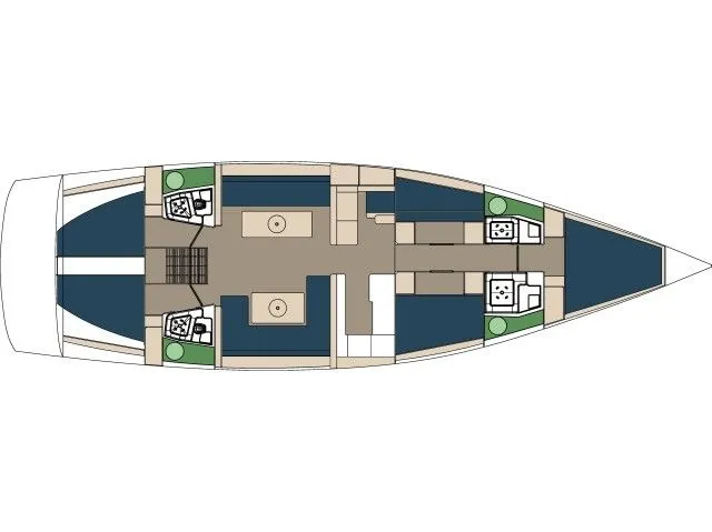Rent a 16.5m Sailing Yacht D and D Kufner 54 in Ponza