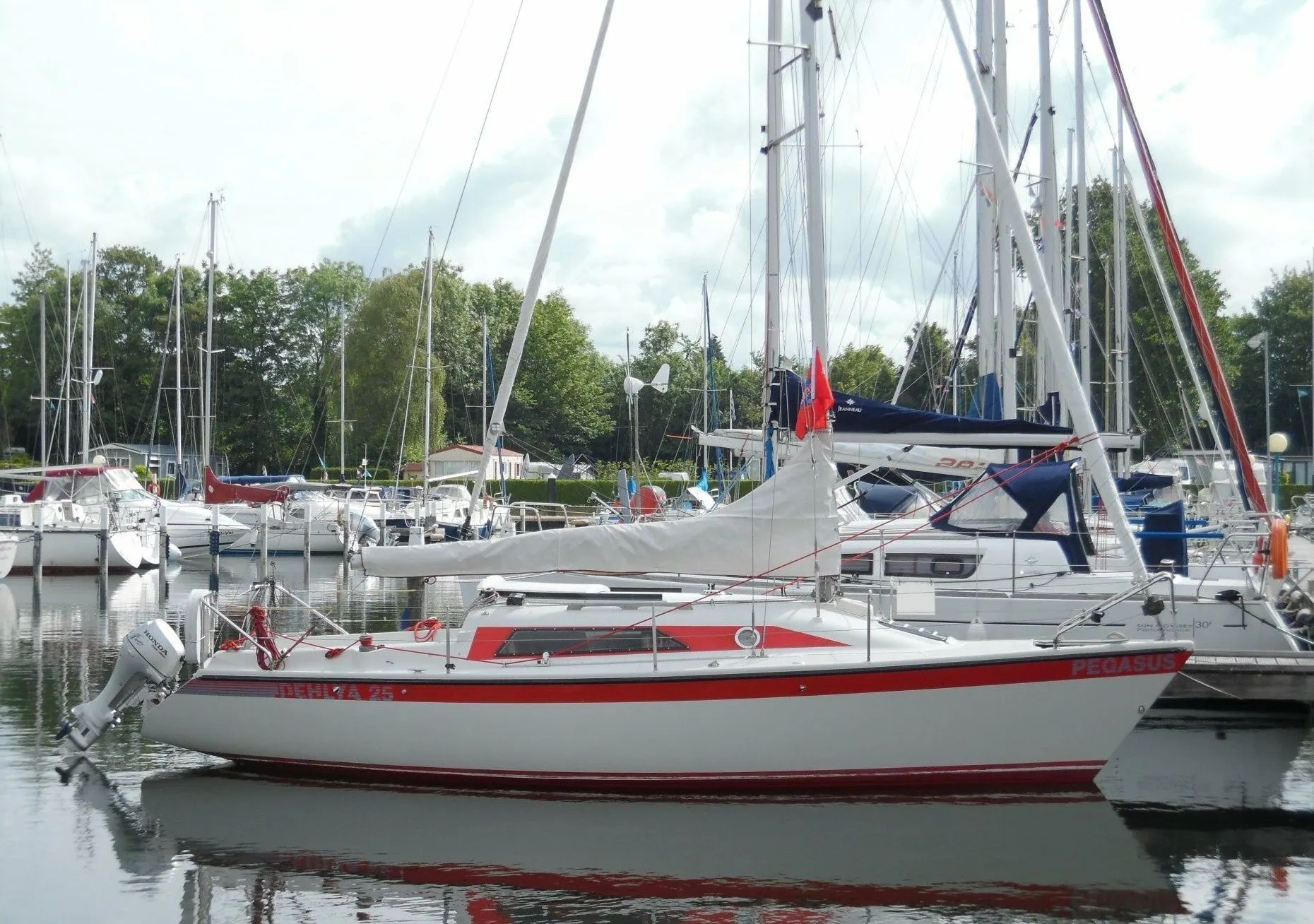 Explore Szczecin on a 7.6m Rental Sailing Yacht