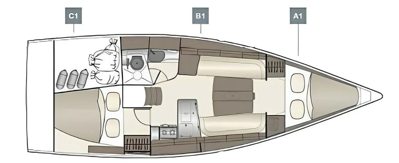 10.1m Fisksätra Sailing Yacht Dehler 34 Hire