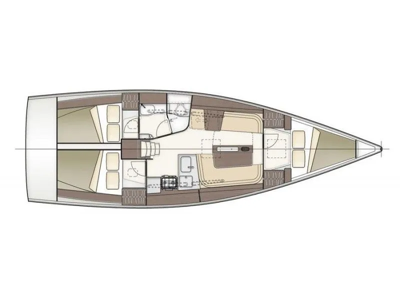 Rent a 11.3m Sailing Yacht Dehler 38 in Kastela