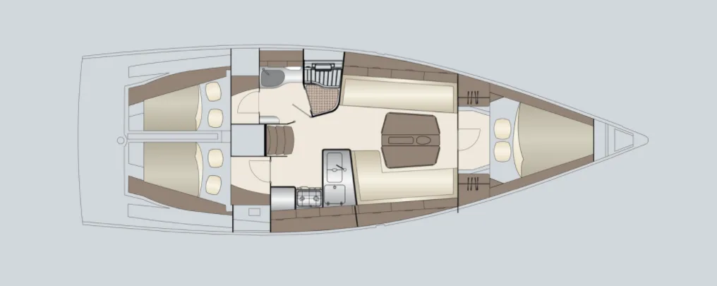 Explore Altefähr on a 11.64m Rental Sailing Yacht Dehler 38SQ