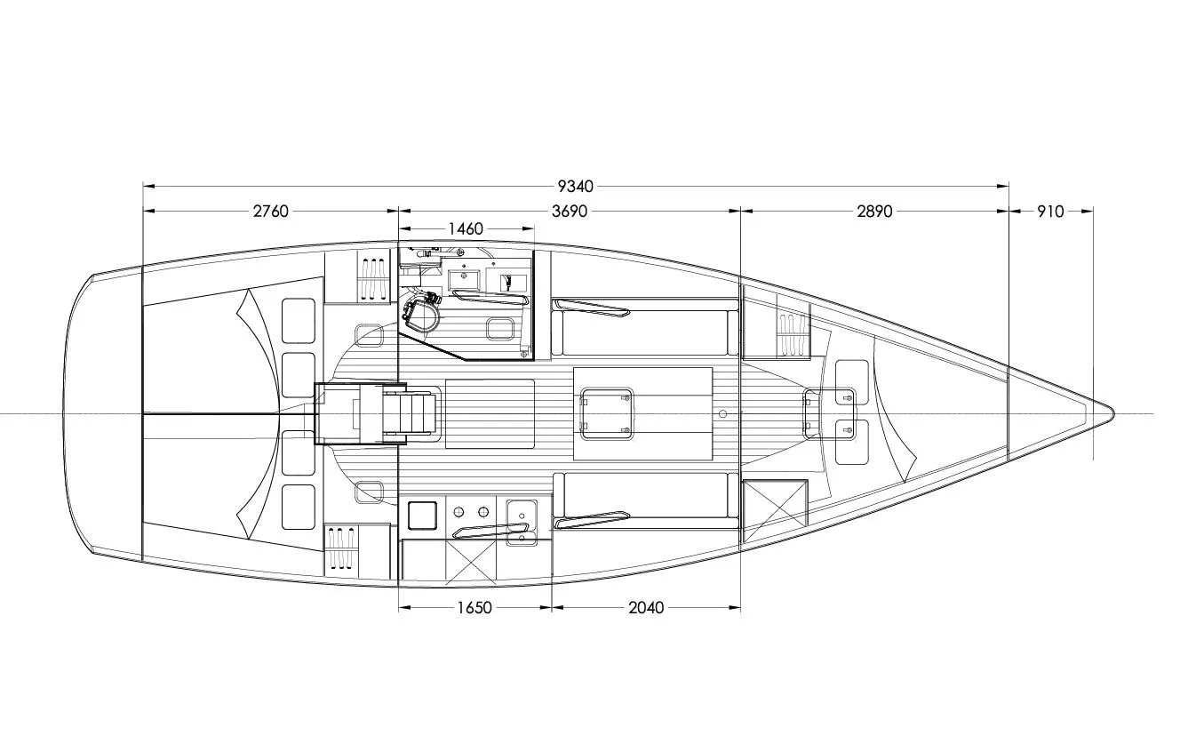 Rent a 11.55m Dehler Varianta 37 Sailing Yacht in Altefähr