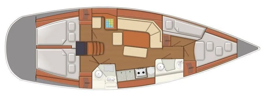 Gdansk Kiralık 5 Kabinli 12.35m Yelkenli Yat