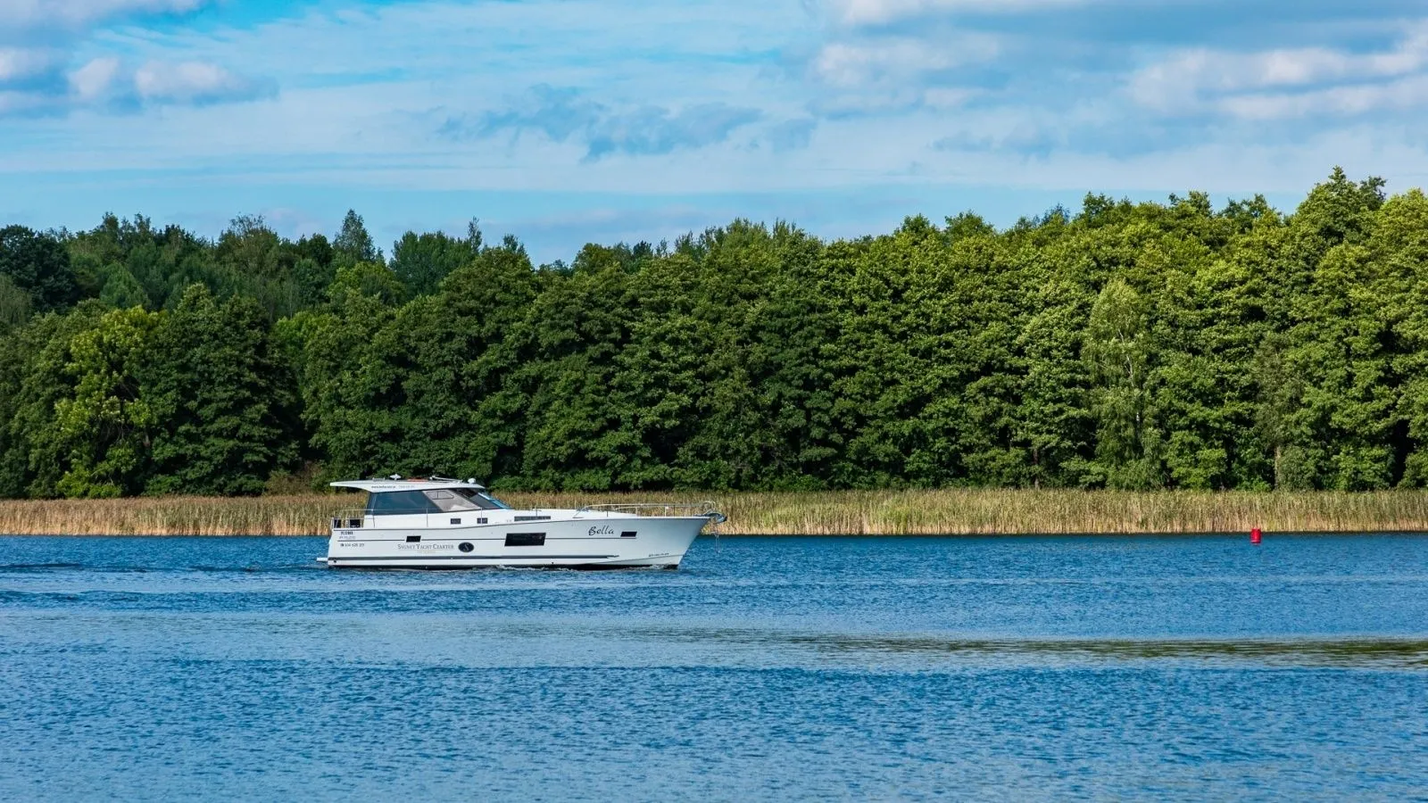 Bella White Charter Boat