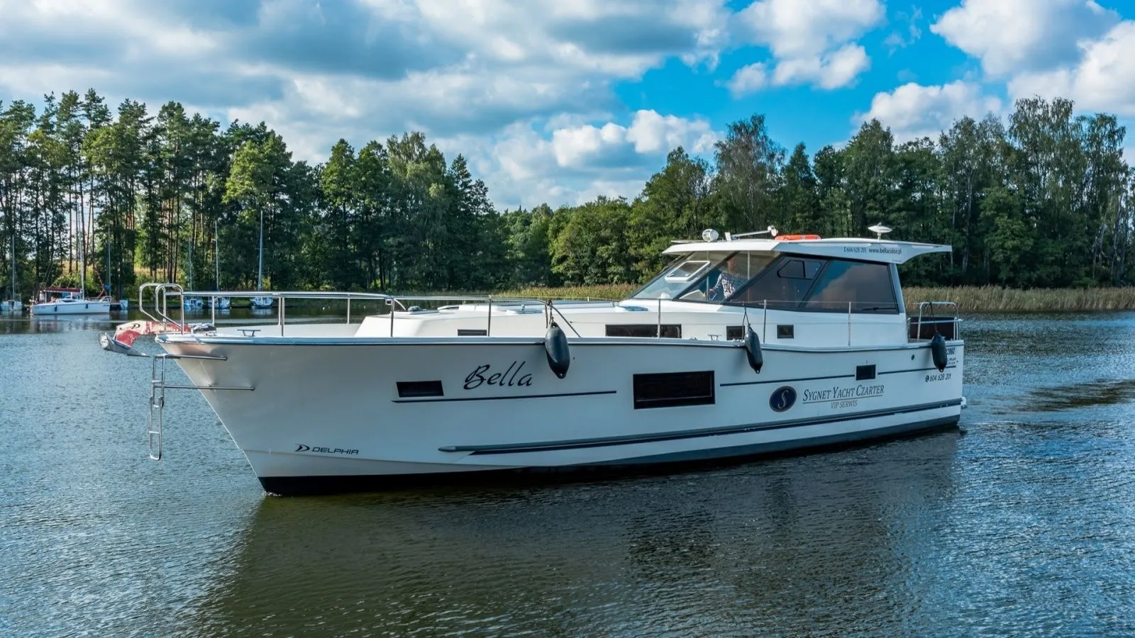 Bella White Charter Boat
