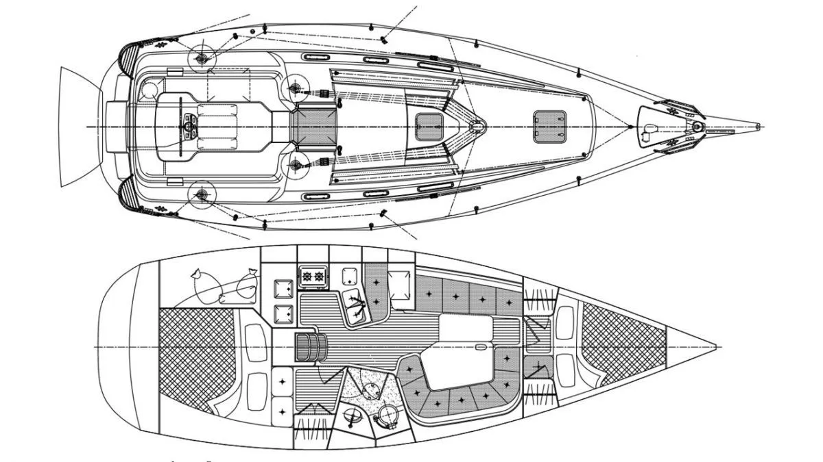 11m Paraty 2 Cabin Sailing Yacht Hire