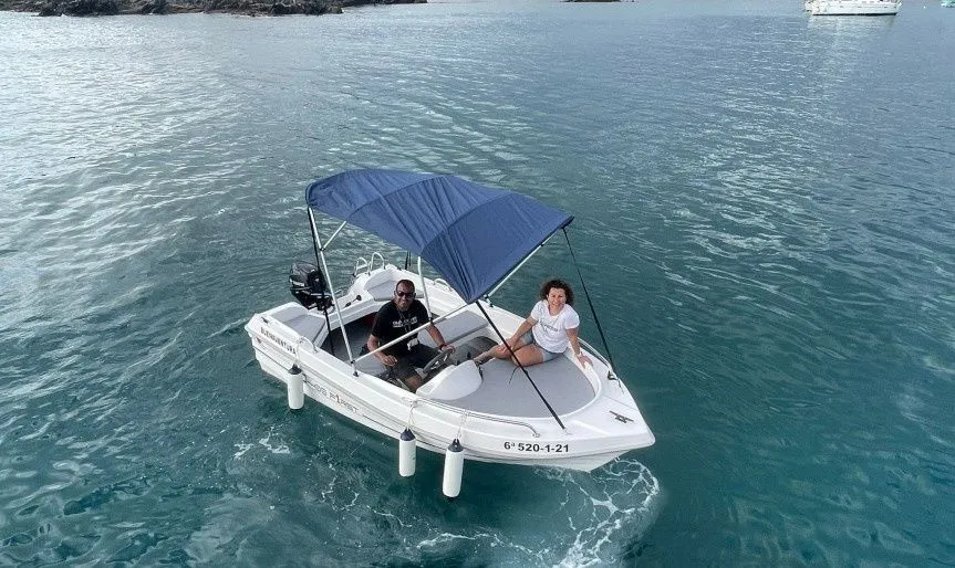 Explore Las Galletas on a 4m Dipol 400 Motor Boat Rental