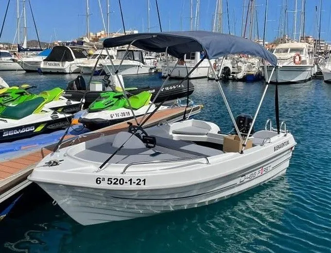 Explore Las Galletas on a 4m Dipol 400 Motor Boat Rental