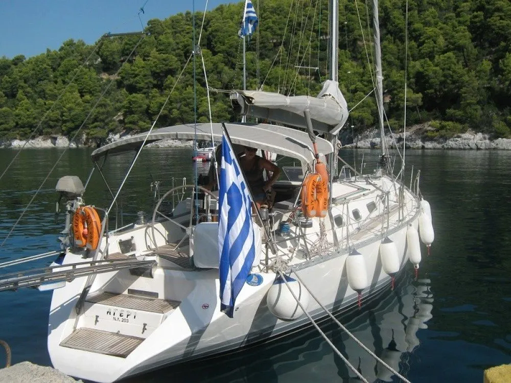 Explore Parikia on a 14.02m Rental Boat