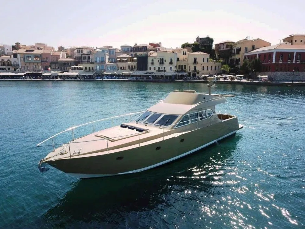 Explore Chania on a 18m Rental Motor Yacht