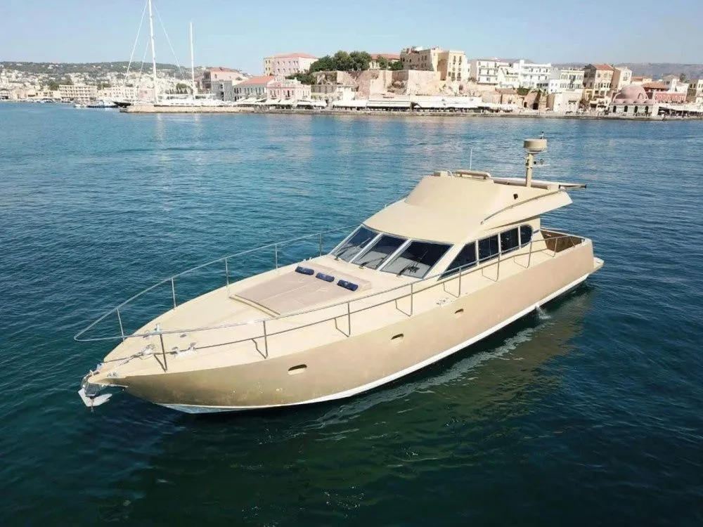 Explore Chania on a 18m Rental Motor Yacht