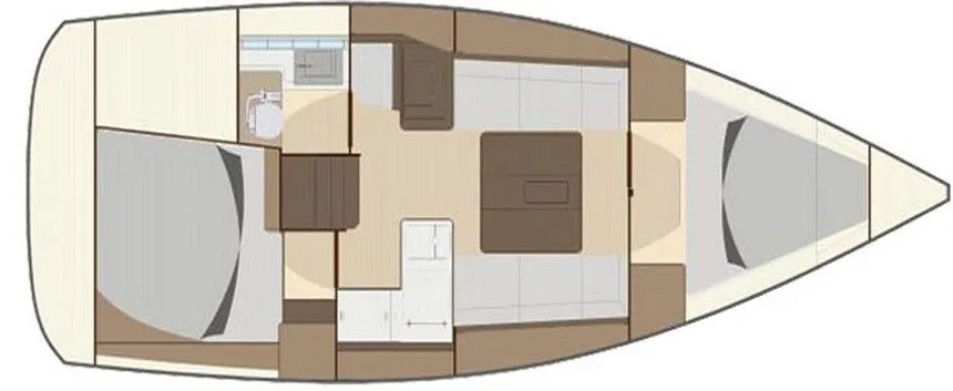 Charter a 10.28m 2 Cabin Sailing Yacht in Marmaris