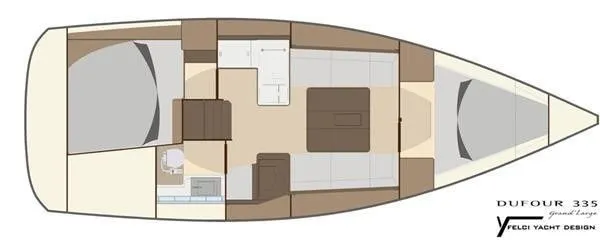 10.28m Propriano 2 Cabin Sailing Yacht Hire