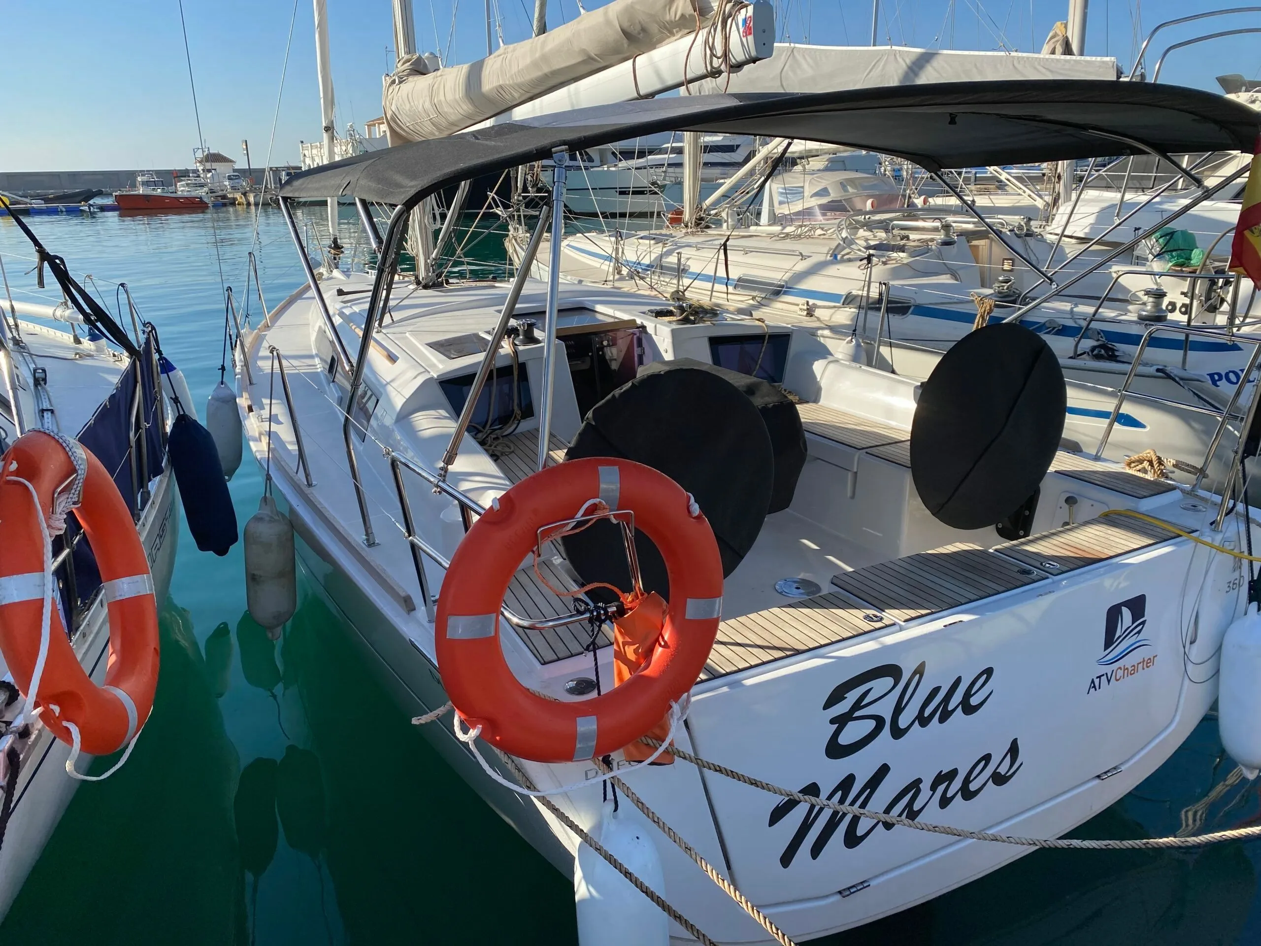 Explore Santa Eularia des Riu on a 10.73m Rental Boat