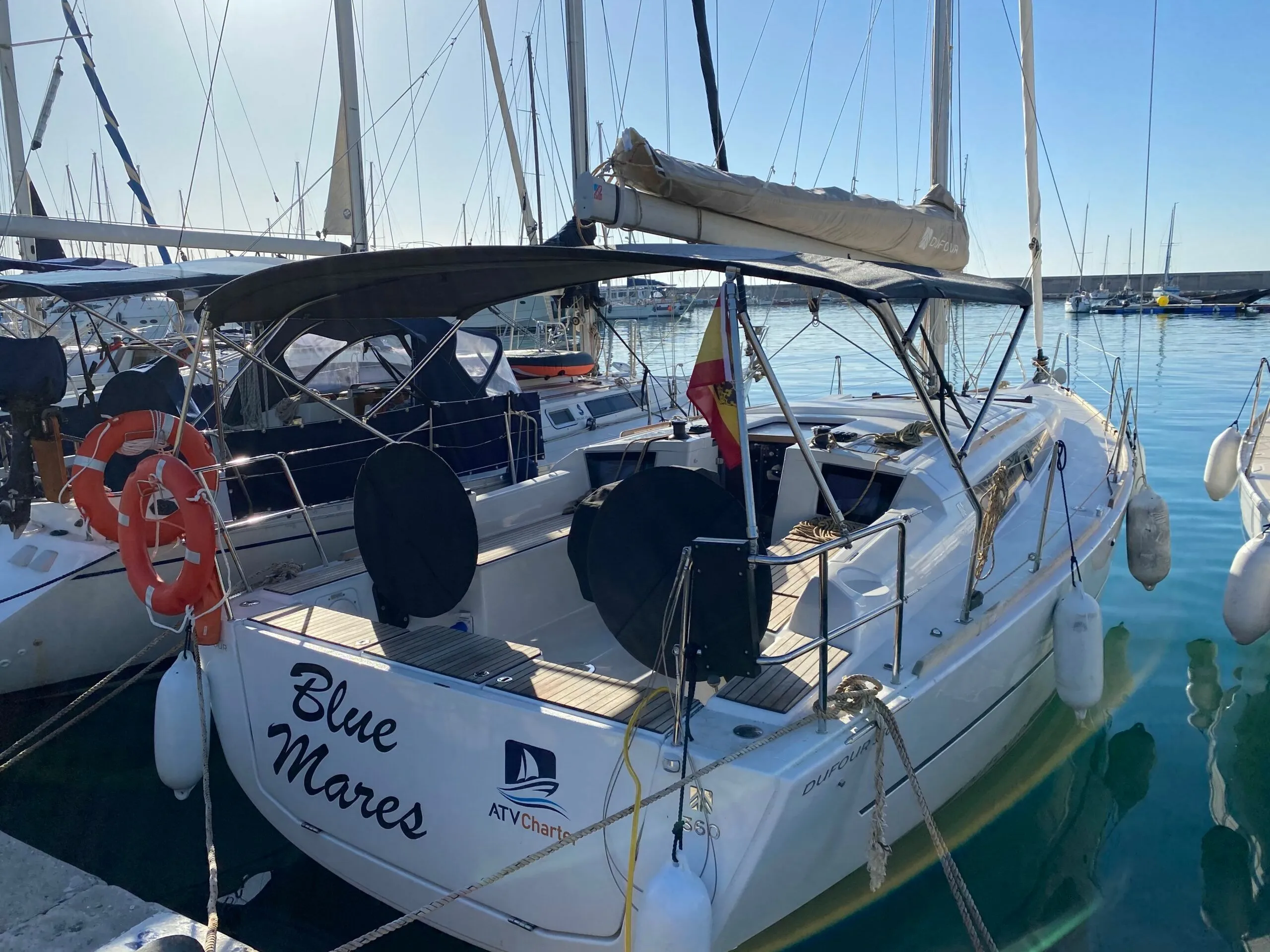 Explore Santa Eularia des Riu on a 10.73m Rental Boat