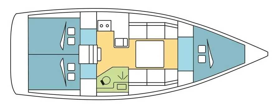 Charter a 10.73m Sailing Yacht Dufour 360 in Propriano