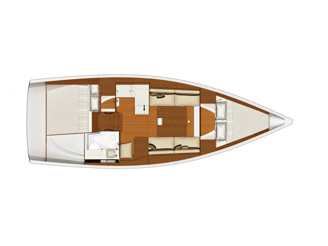 Explore Orhaniye on a 10.73m 2 Cabin Sailing Yacht Rental