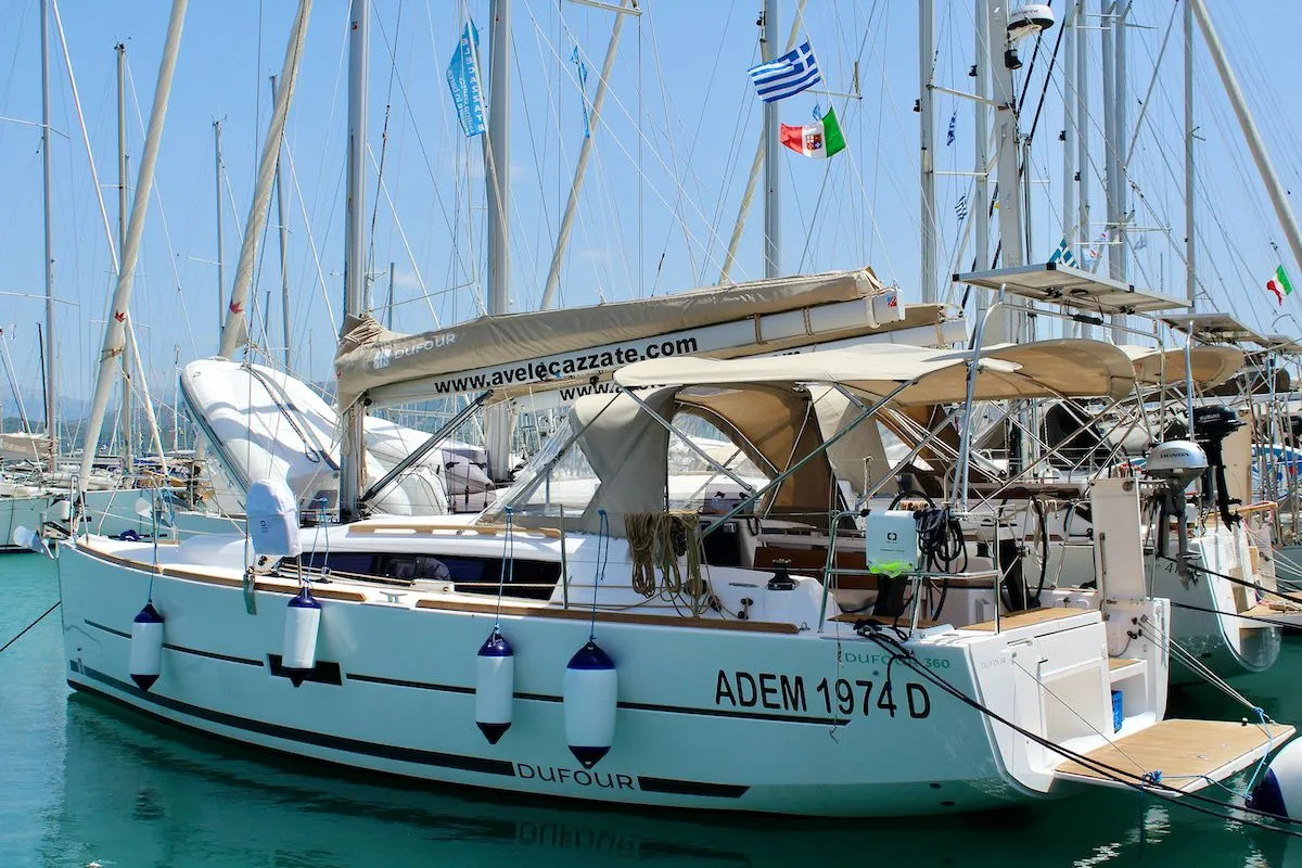 Rent a 10.3m Dufour 360 Sailing Yacht in Lefkada