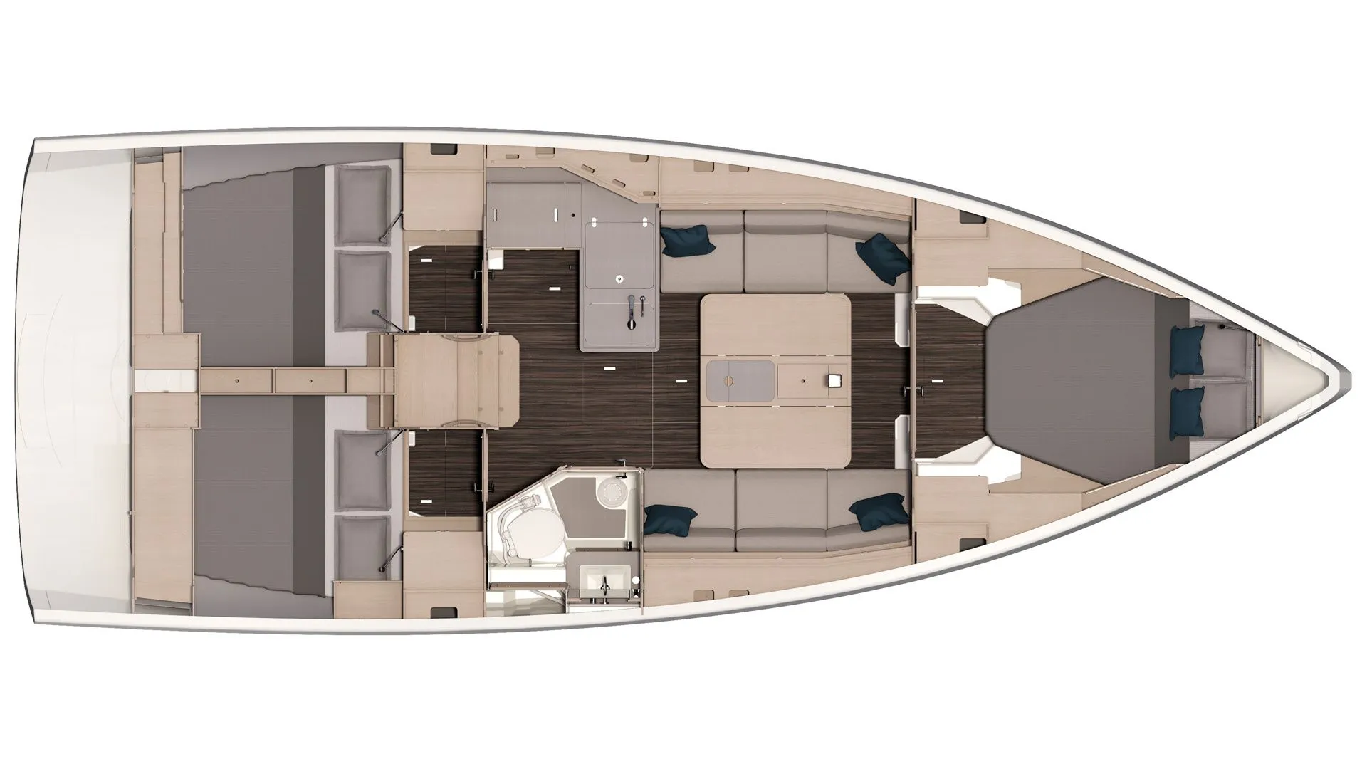 Rent a 11.28m 3 Cabin Sailing Yacht in Ribishi
