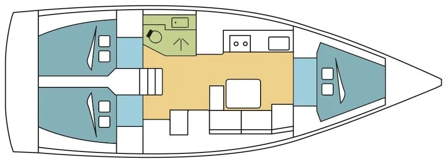 Rent a 11.25m Dufour 382 Sailing Yacht in Ajaccio