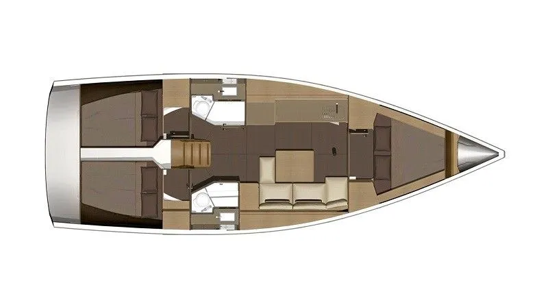 Rent a 11.25m 3 Cabin Sailing Yacht in Golfo Aranci