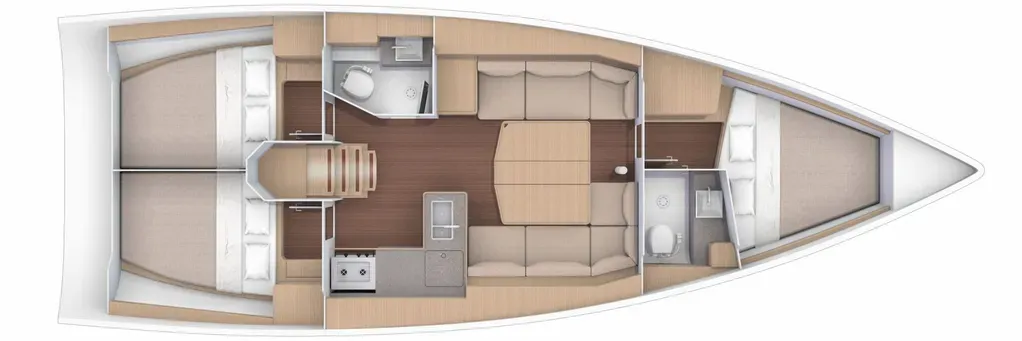 Rent a 11.94m 3 Cabin Sailing Yacht in Santa Eularia des Riu