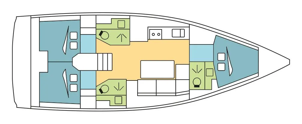 Explore Bocca di Magra on a 11.94m Rental Sailing Yacht