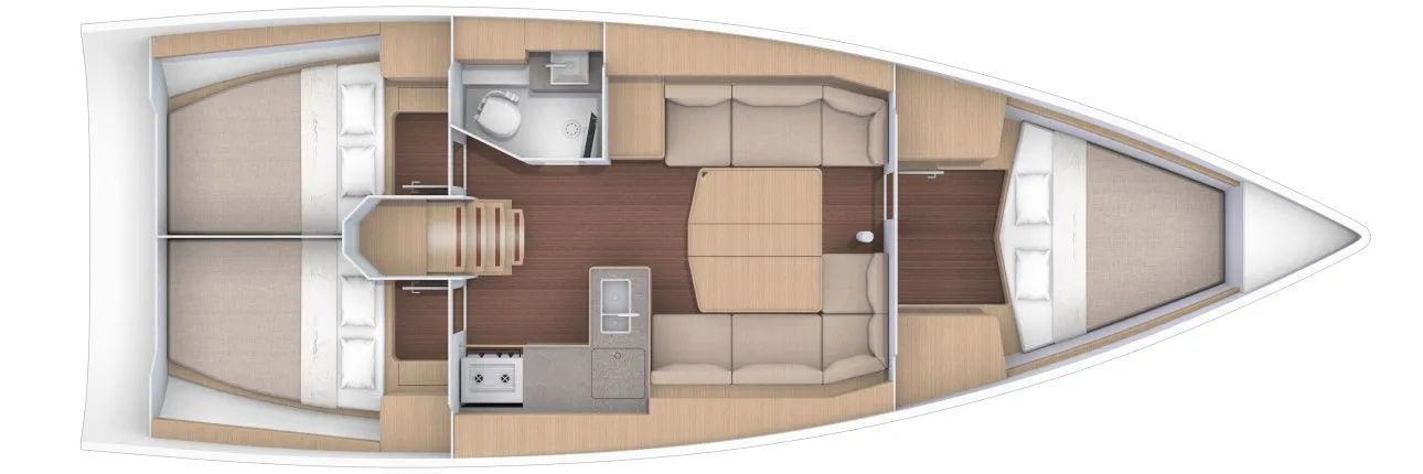 11.94m La Rochelle Sailing Yacht Dufour 390 Hire