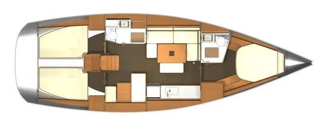 12.6m Carloforte Dufour 405 Sailing Yacht Hire