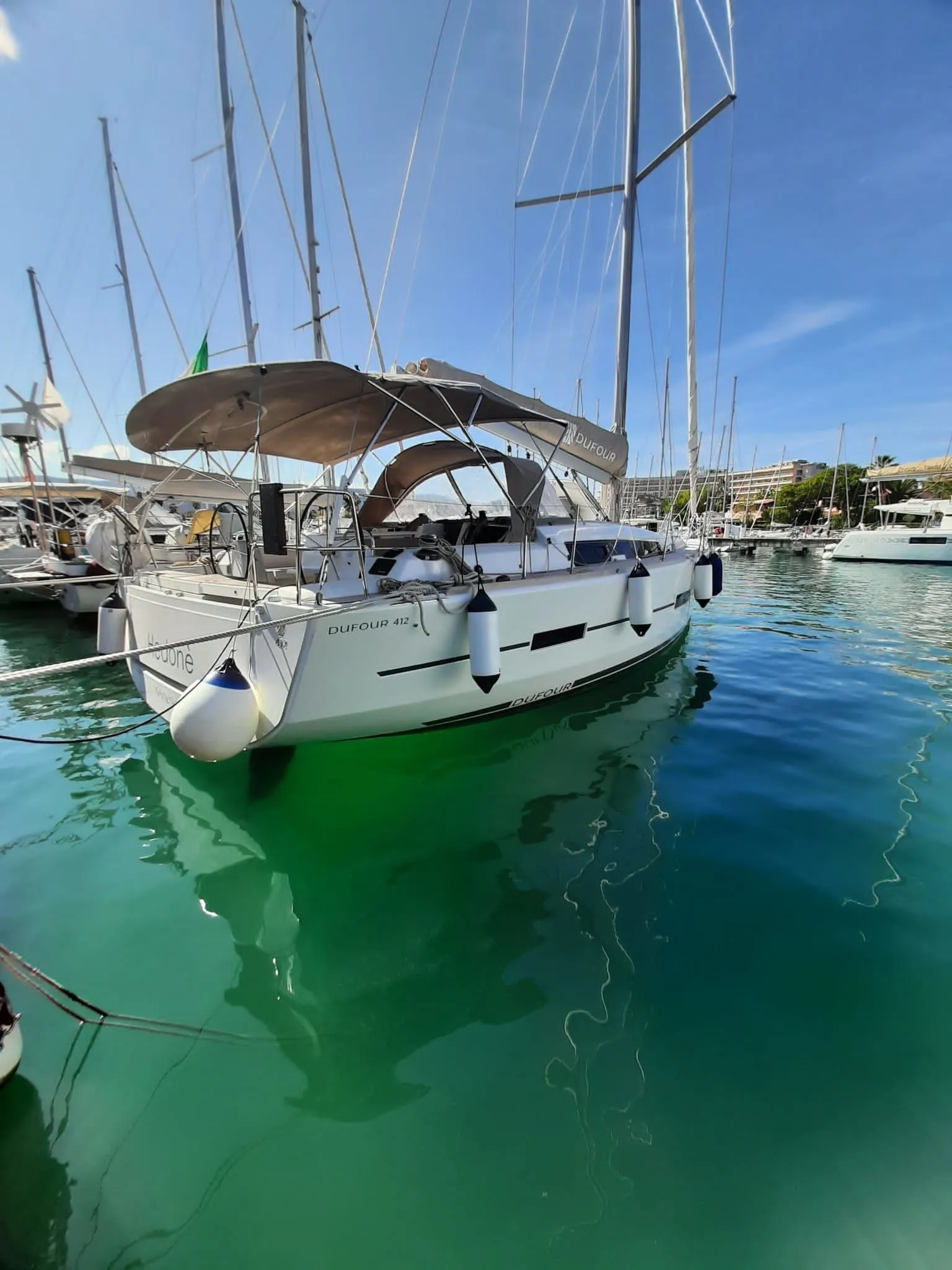 Rent a 12.7m Dufour 412 Sailing Yacht in Furnari