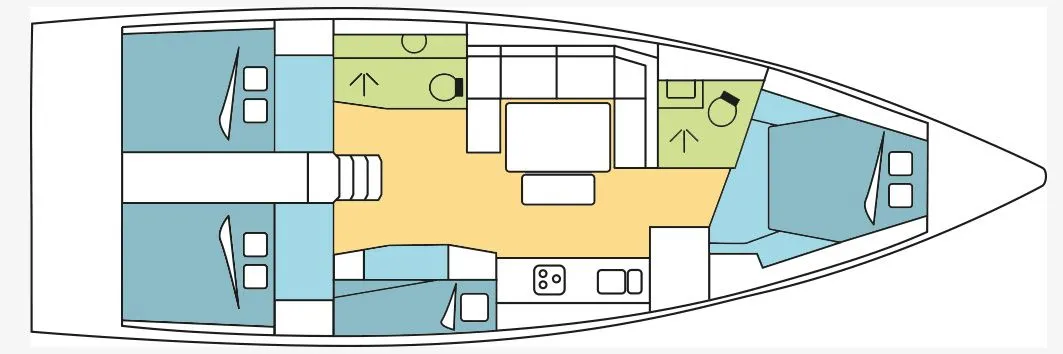 Rent a 13.24m Dufour 430 in Pointe-à-Pitre