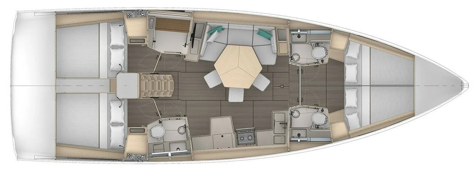 13.91m Tribunj Dufour 44 Sailing Yacht Hire