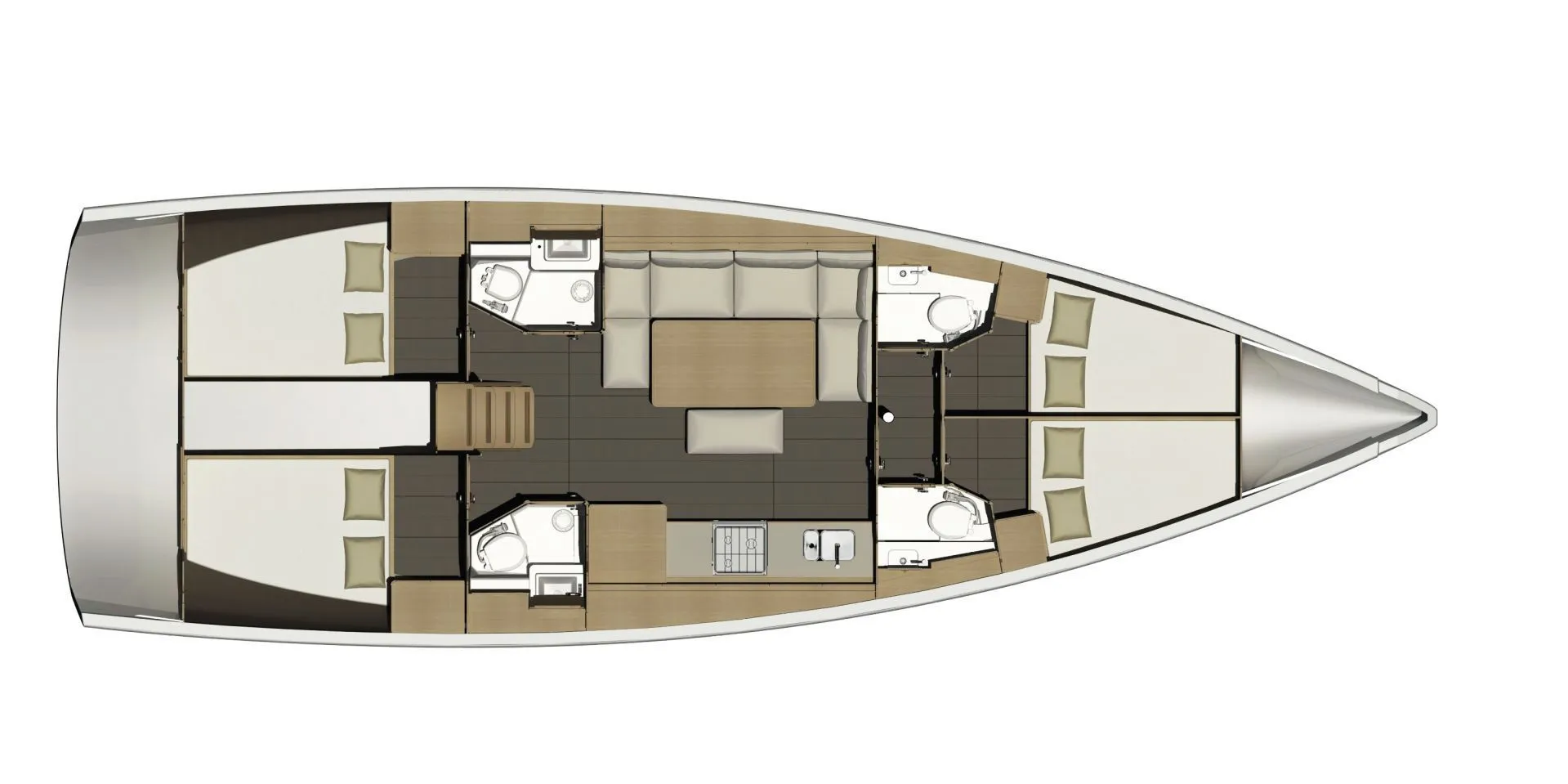 14.15m Marsala Dufour 460 GL Hire