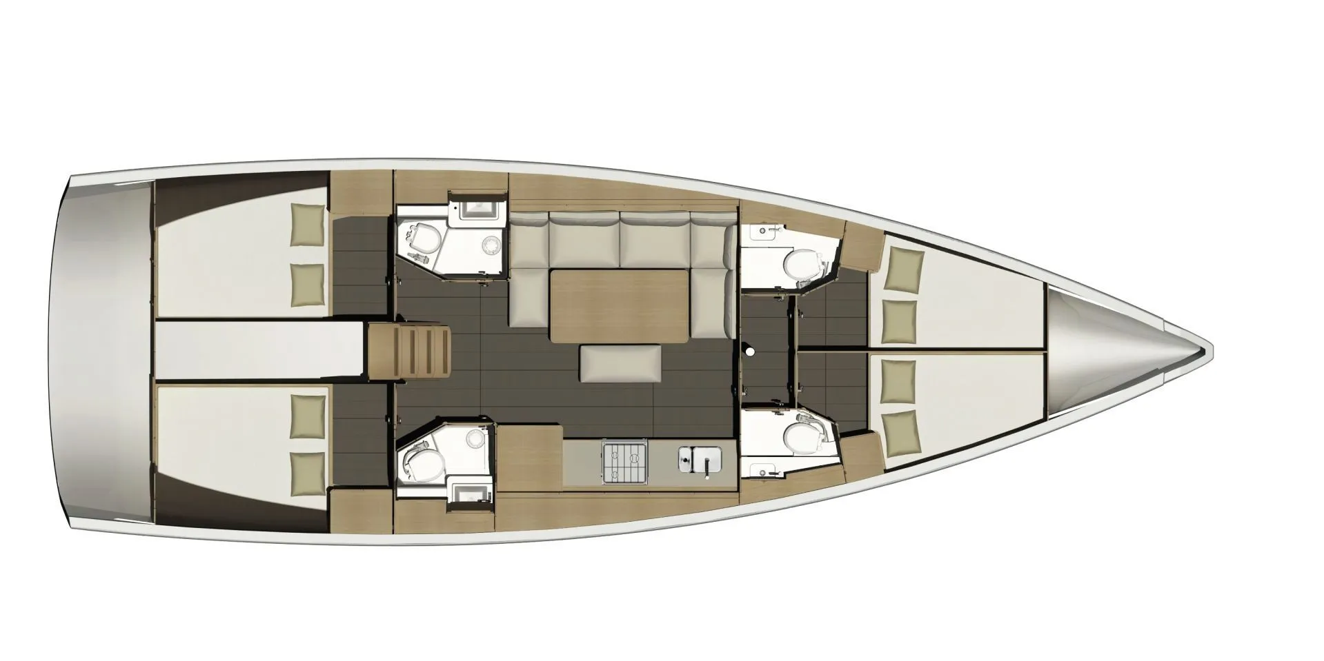 14.15m Kotor Dufour 460 GL Hire