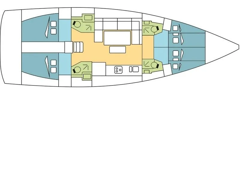 14.15m Zaton Sailing Yacht Dufour 460 GL Hire