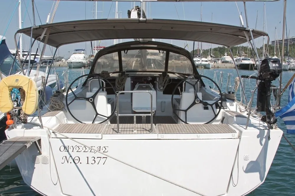 Explore Nikiti on a 14.15m Rental Sailing Yacht Dufour 460 GL
