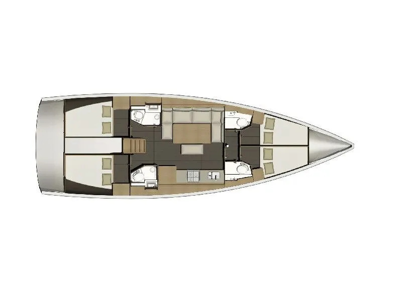 Explore Nikiti on a 14.15m Rental Sailing Yacht Dufour 460 GL