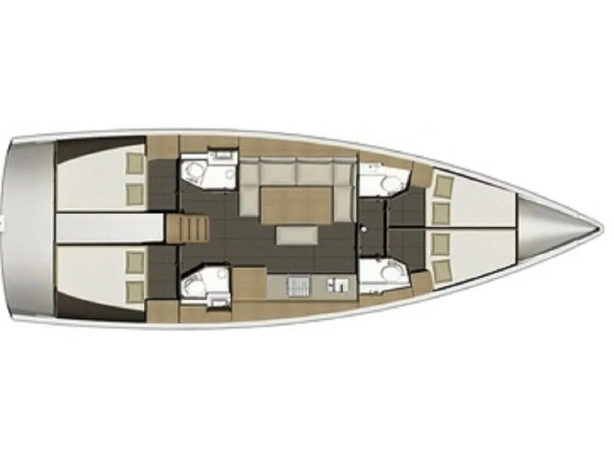 Explore Golfo Aranci on a 14.15m Rental Sailing Yacht Dufour 460 GL