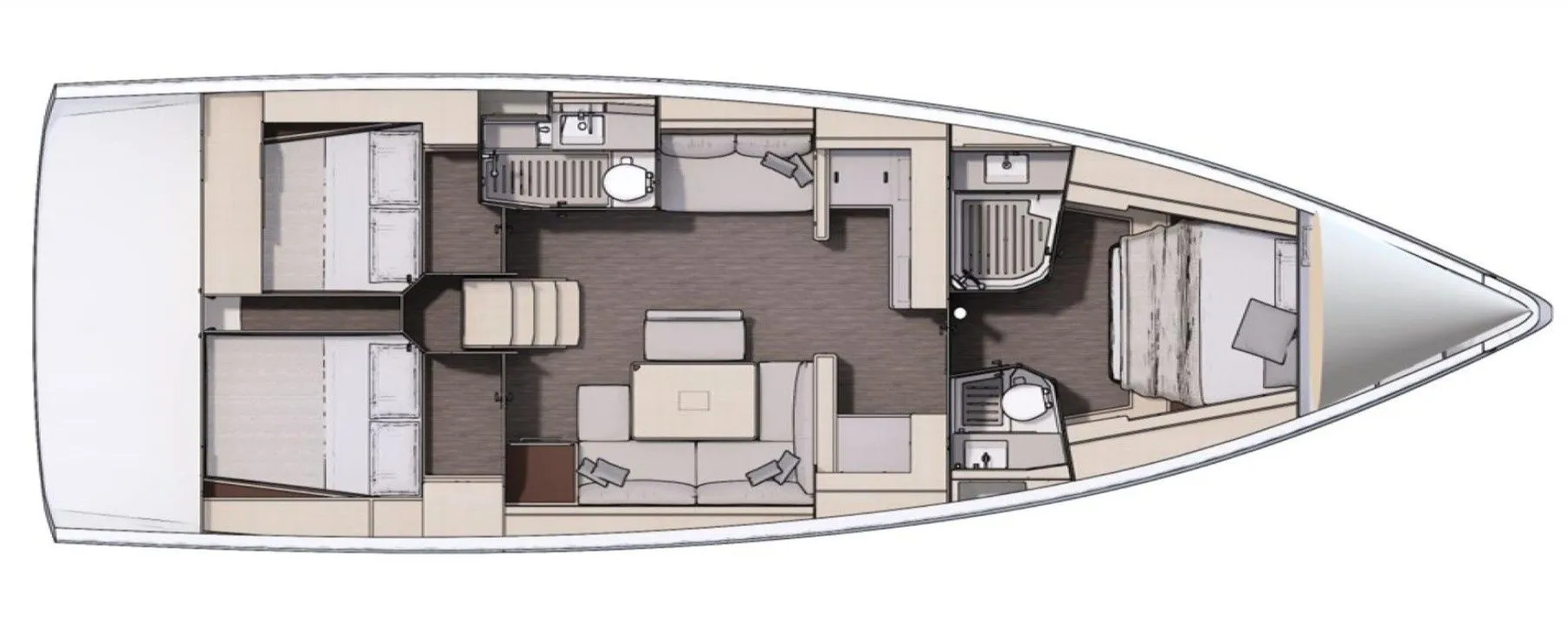 Explore Cogolin on a 14.85m 3 Cabin Sailing Yacht Rental