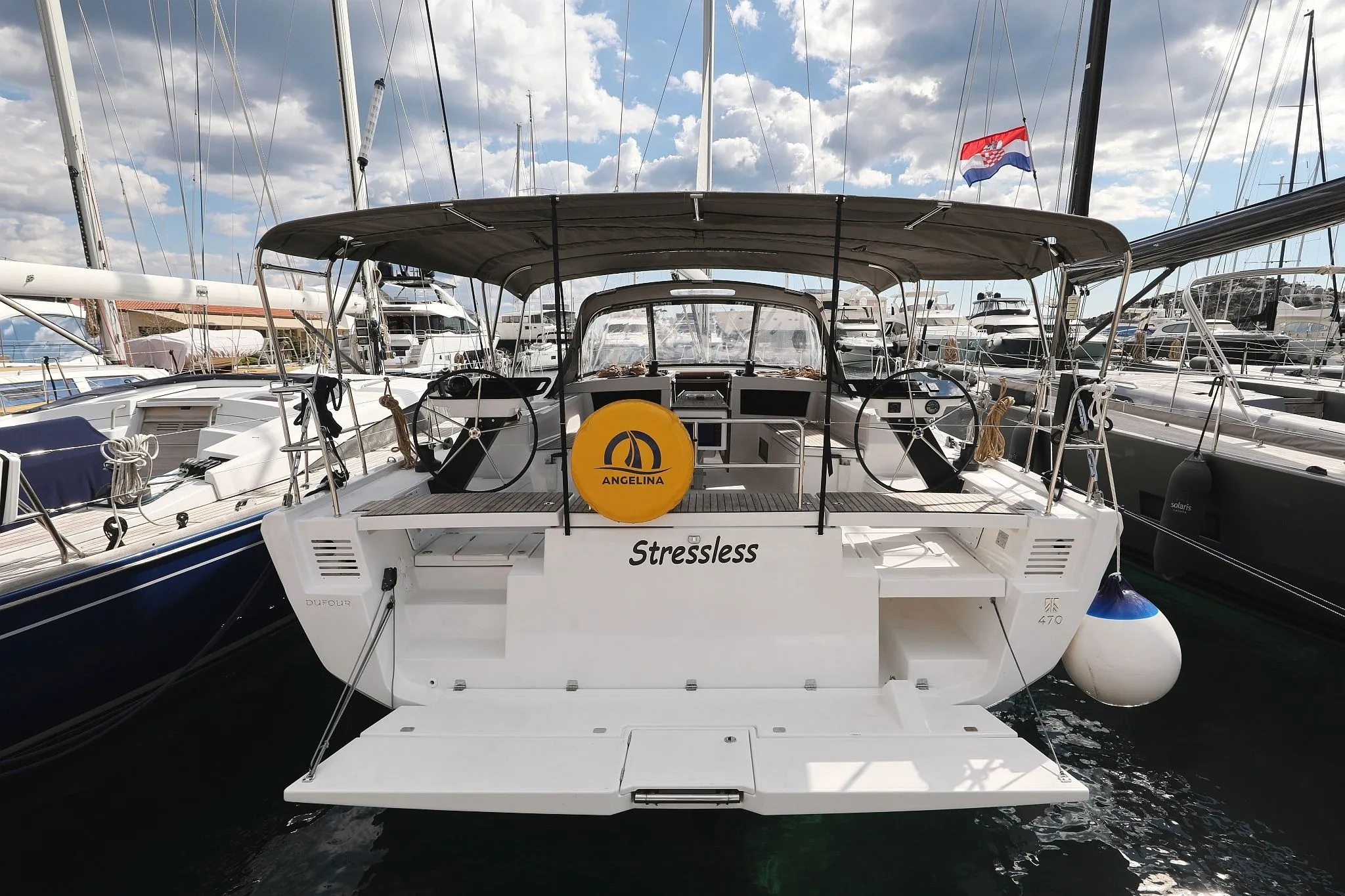 Boot - 14.85m Tribunj Dufour 470 Hire